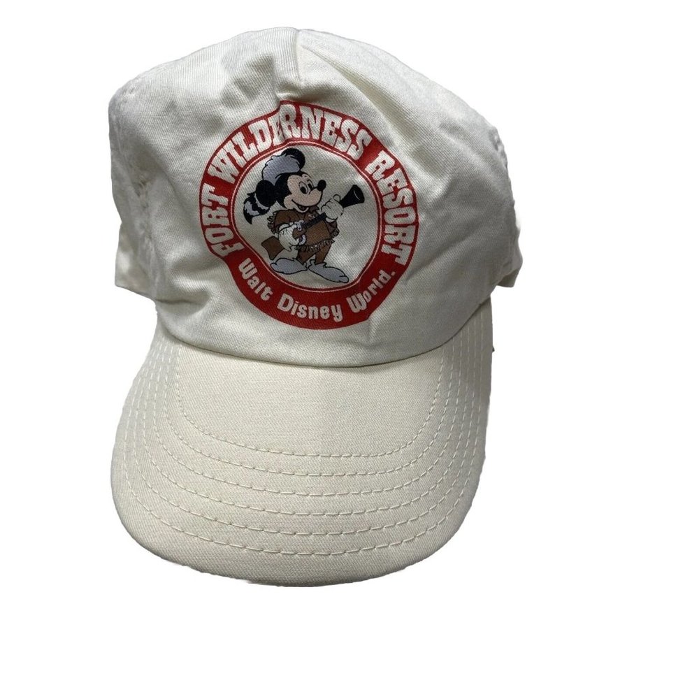 Disney Mickey Mouse Walt Disney World® VINTAGE HAT-Creme Adjustable Baseball Cap